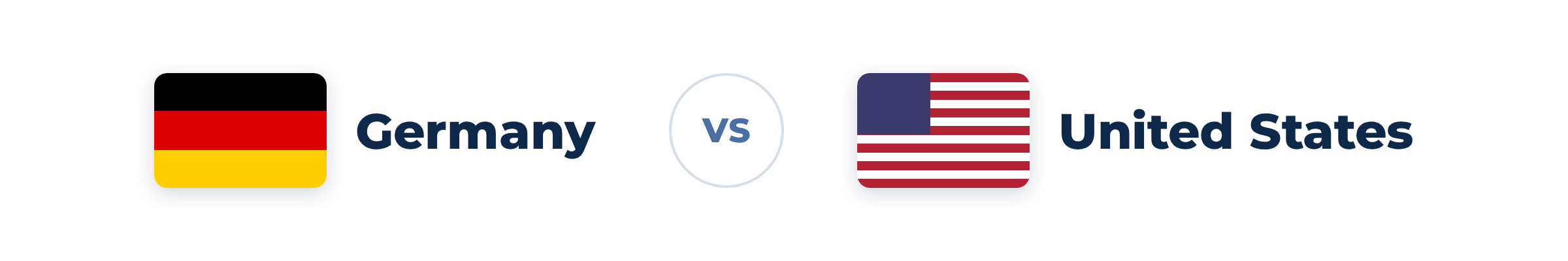 Germany versus United States