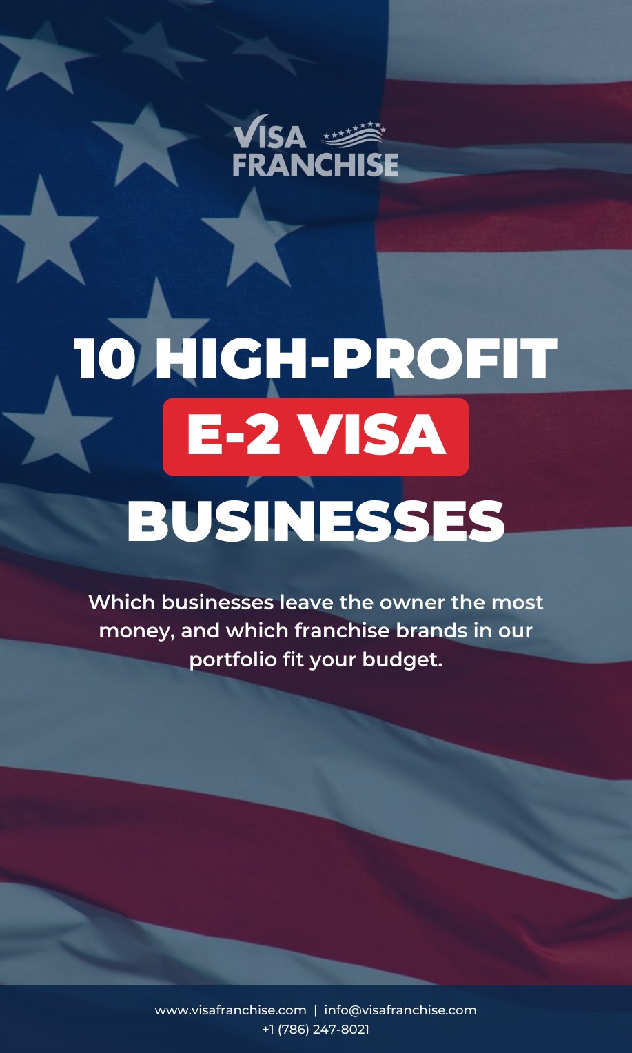 Cover of the guide 10 High-Profit E-2 Visa Businesses