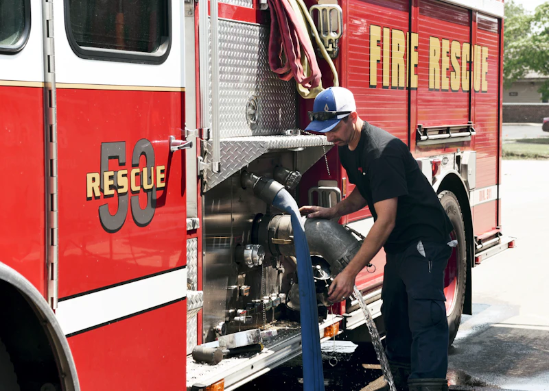 fire truck with tech 