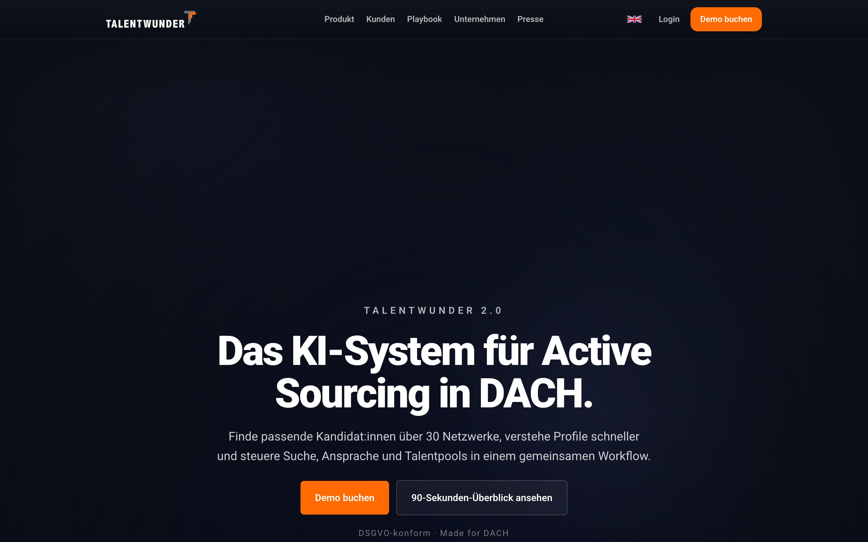 Talentwunder website screenshot