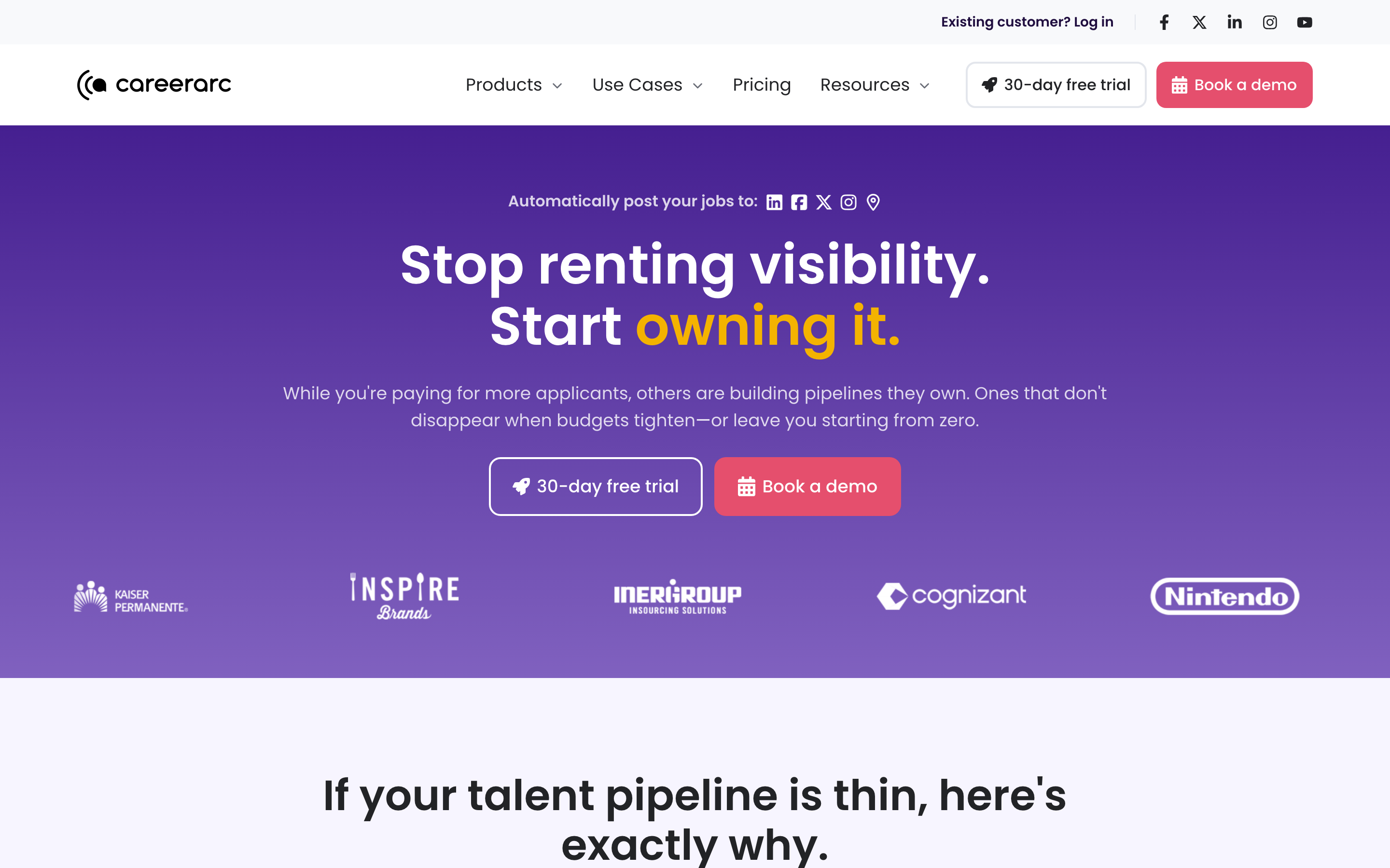 CareerArc website