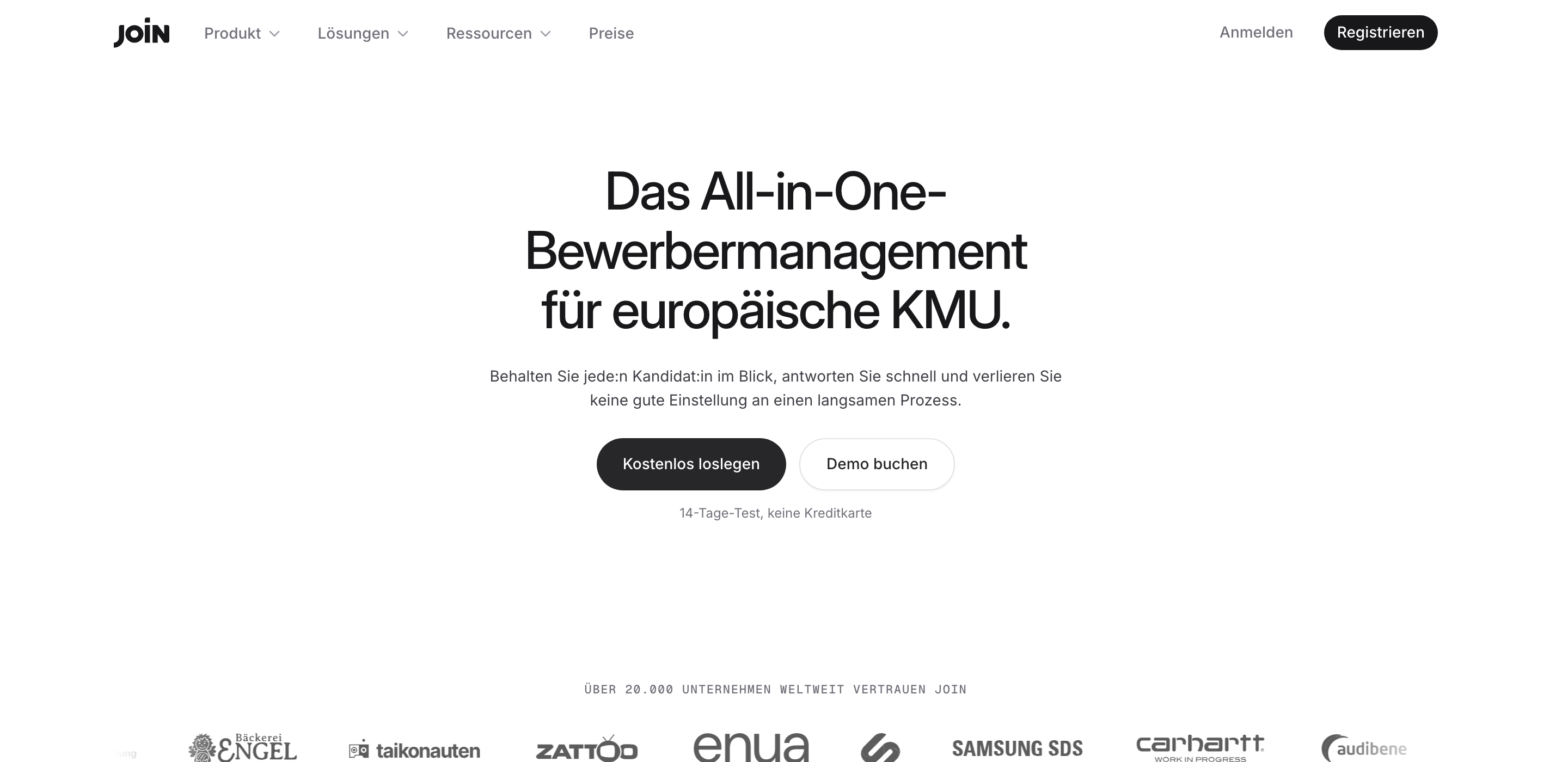Startseite von JOIN