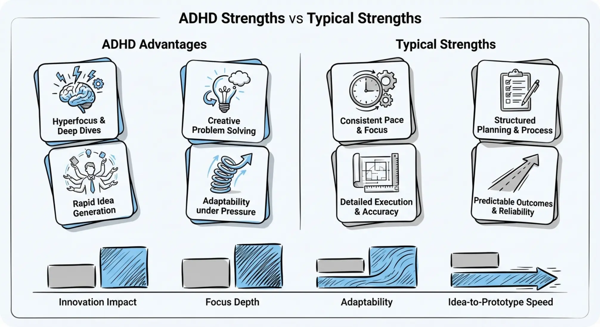 A practical hyperfocus pre-flight checklist with readiness bars—activate and protect focused work periods to produce breakthrough results.