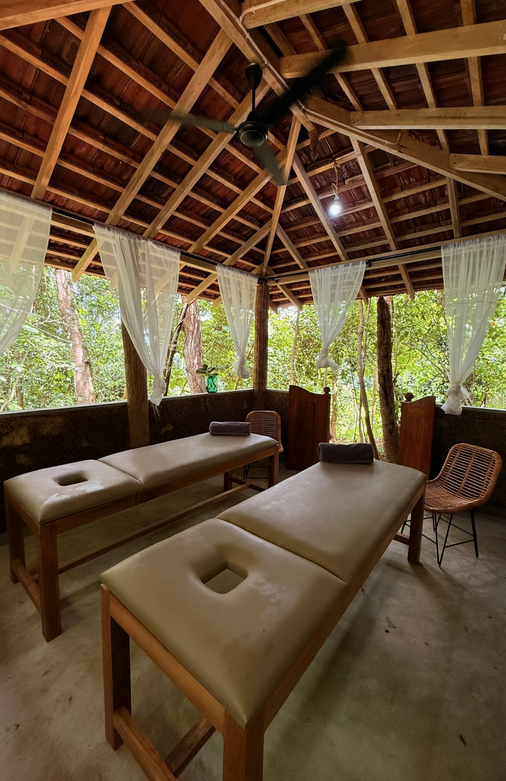 A therapy room in green escapes villa