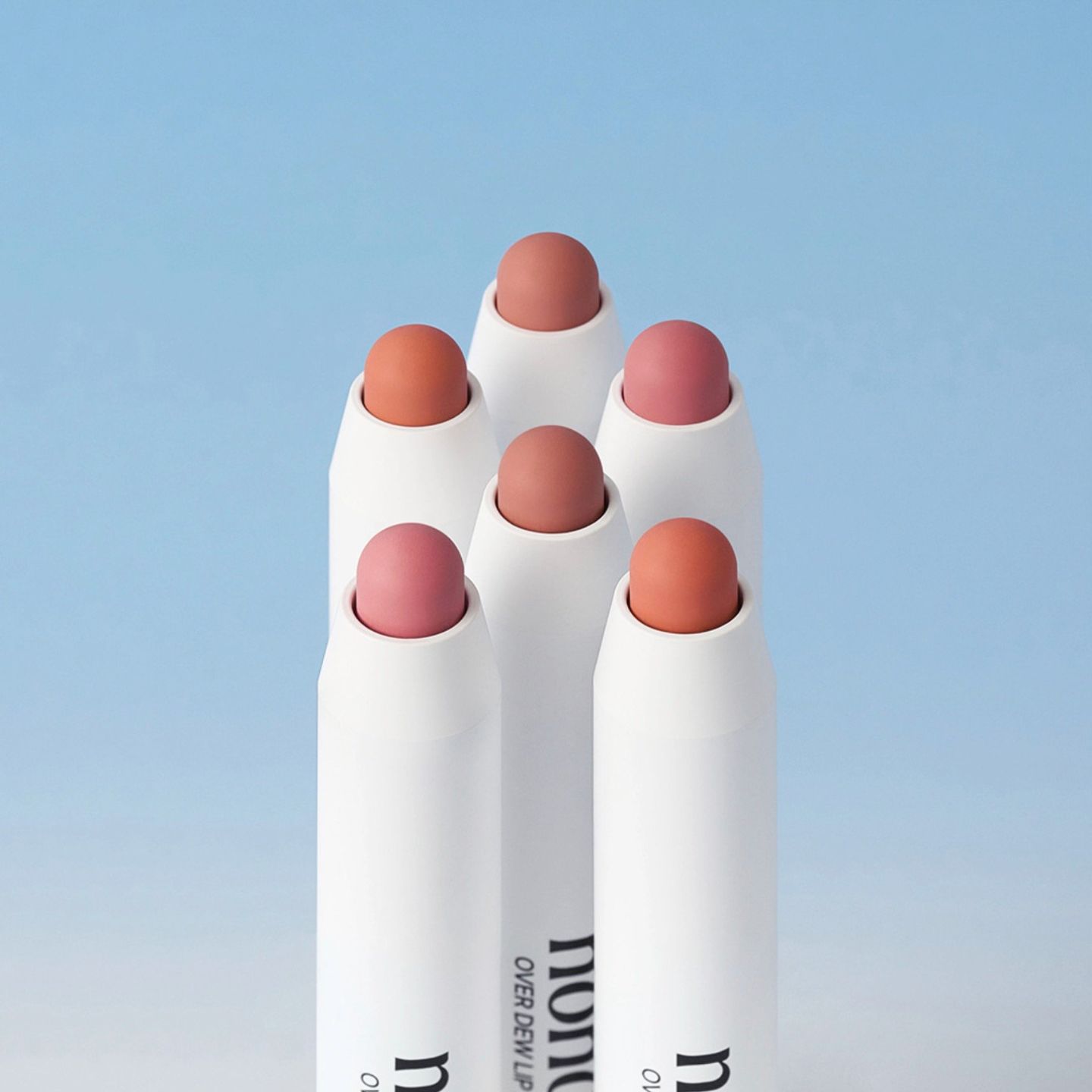 노노어 립 펜슬 4컬러 전 제품컷 (nonoer over dew lip pencil product overview)