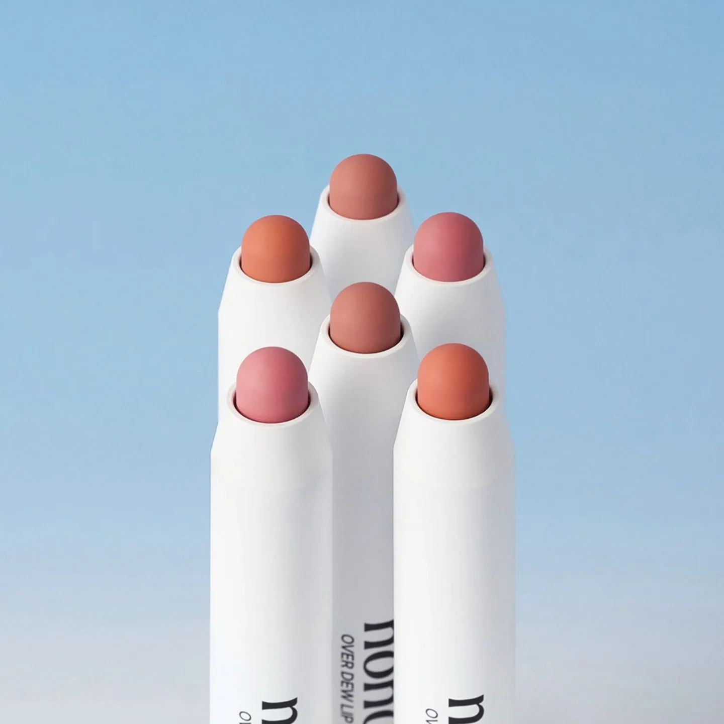 노노어 립 펜슬 4컬러 전 제품컷 (nonoer over dew lip pencil product overview)