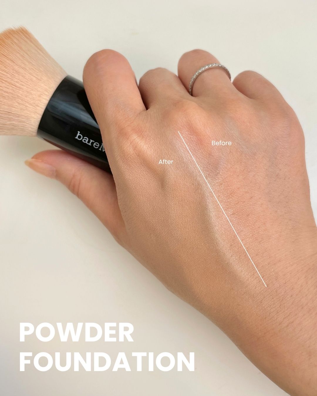 베어미네랄 루스 파운데이션 전체컷 (bareMinerals loose foundation flatlay overview)