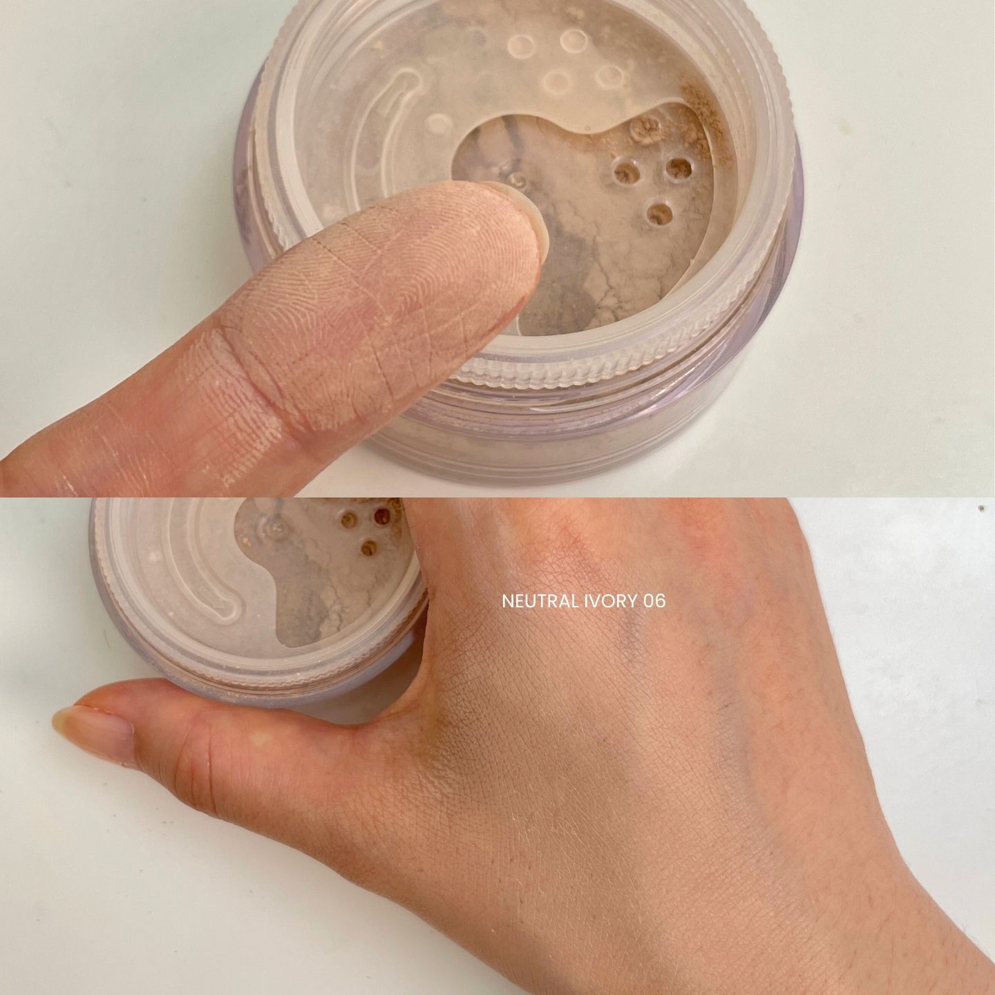 베어미네랄 뉴트럴아이보리 발색
