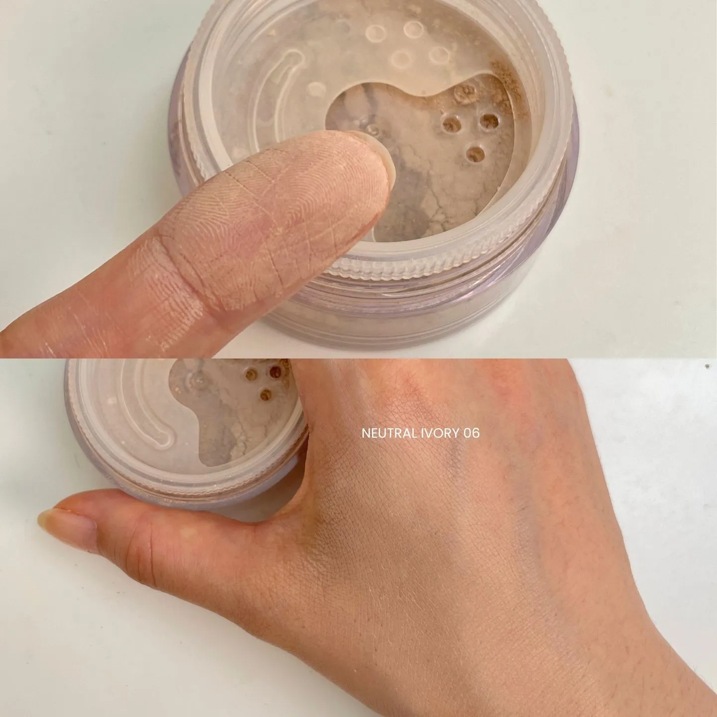 베어미네랄 뉴트럴아이보리 발색
