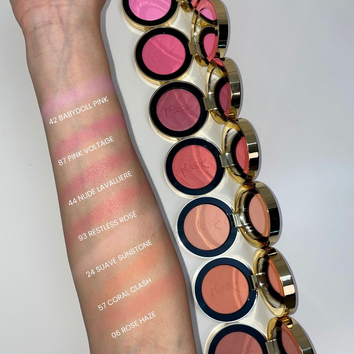 입생로랑 메이크 미 블러쉬 전 컬러 메인 이미지 (YSL Make Me Blush all colors main image)