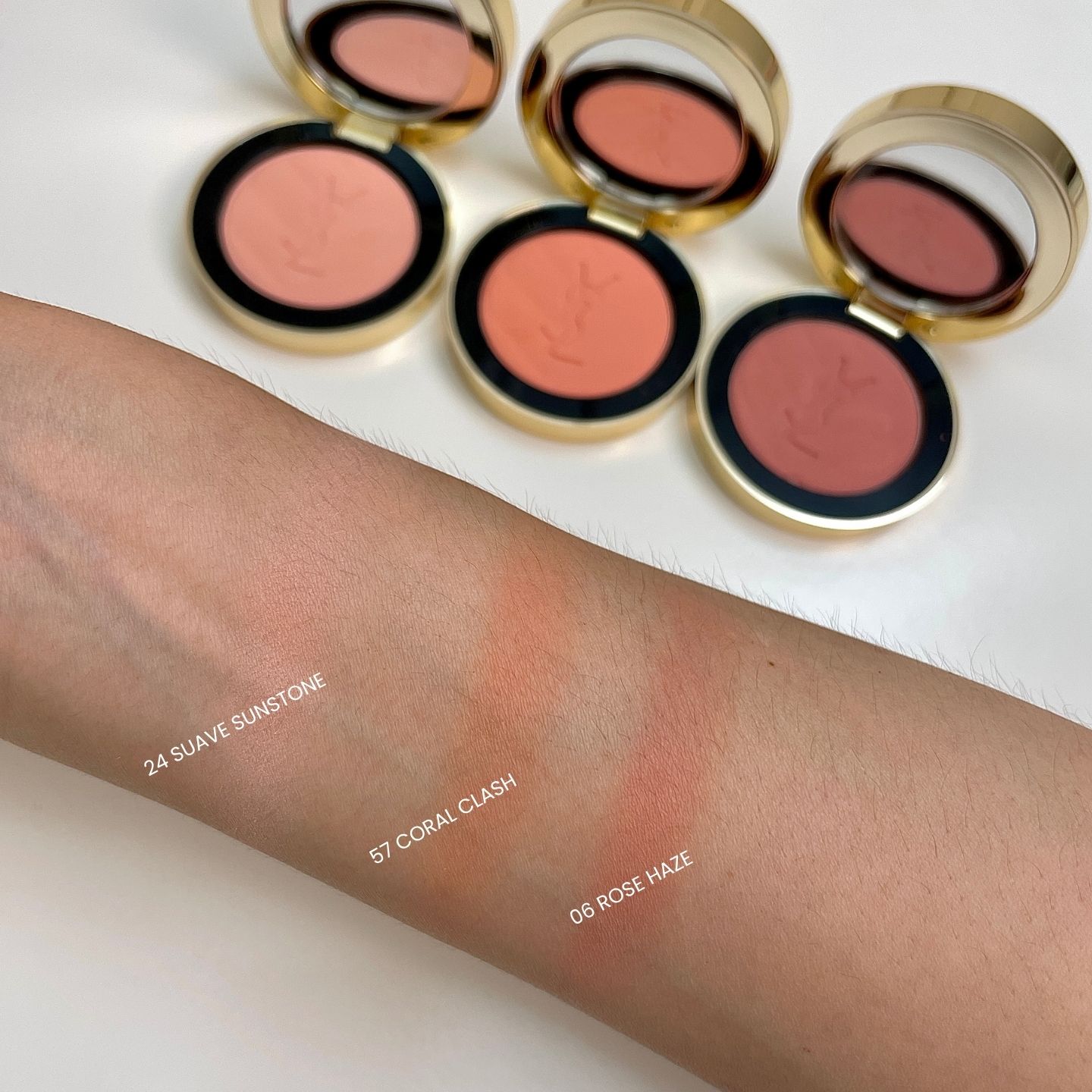 입생로랑 메이크 미 블러쉬 전 컬러 실제 컬러 (YSL Make Me Blush all shades real color)