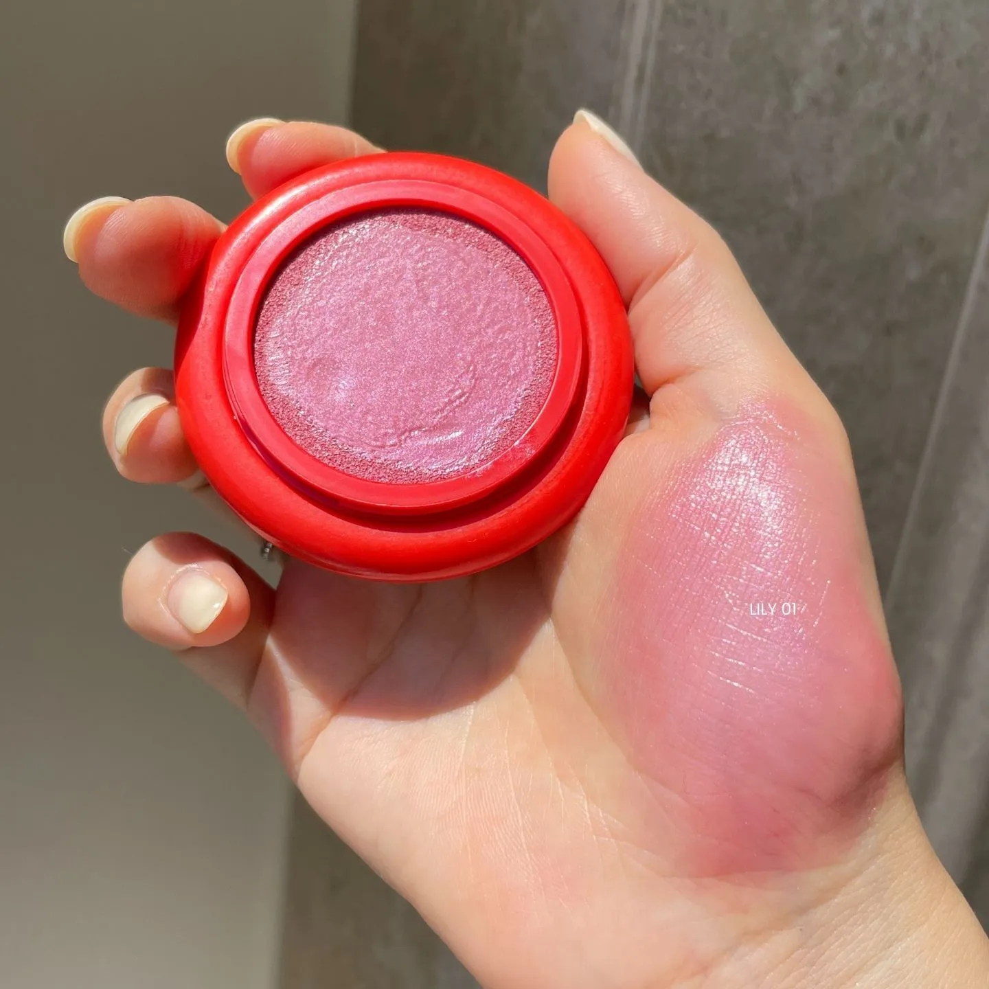 시미헤이즈 뷰티 컬러 글레이즈, Lily 01 실물 발색 (Simihaze Beauty Colour Glaze Lily 01 real swatch)