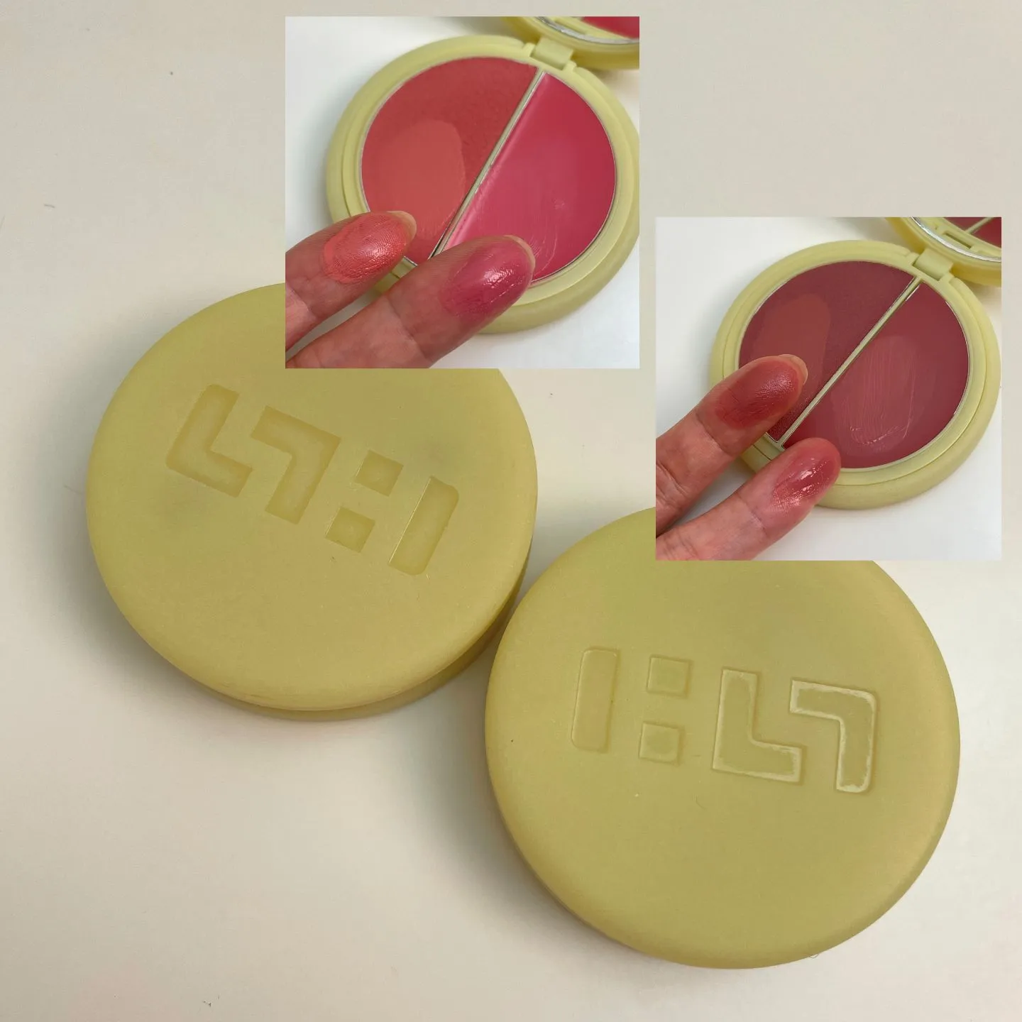 시미헤이즈 솔라 틴트 블러셔 듀오 01 DAWN, 04 CANYON 실제 컬러 (SIMIHAZE Solar Tint Blush Duo 01 Dawn, 04 Canyon true color)