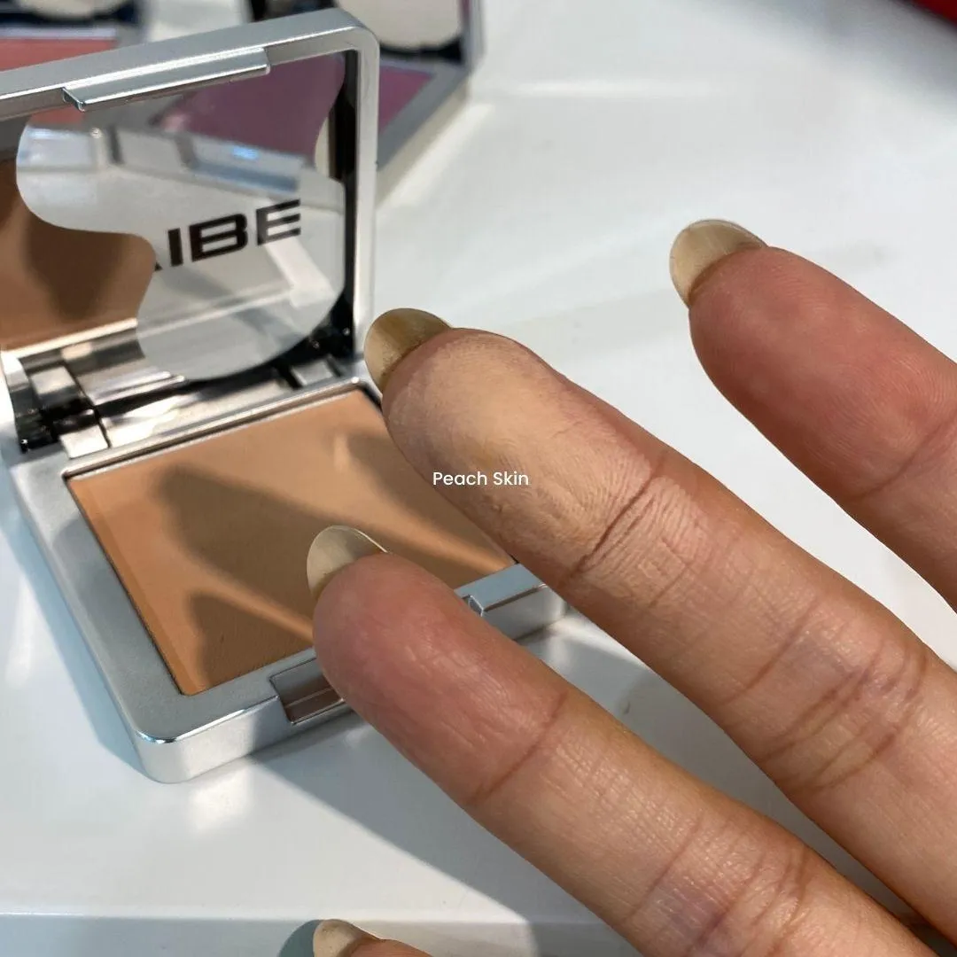 FIVEVIBE Blur Tone Layer Blush Peach Skin 손목 발색 — 파이브바이브 피치 스킨 스와치 (FIVEVIBE Peach Skin wrist swatch)