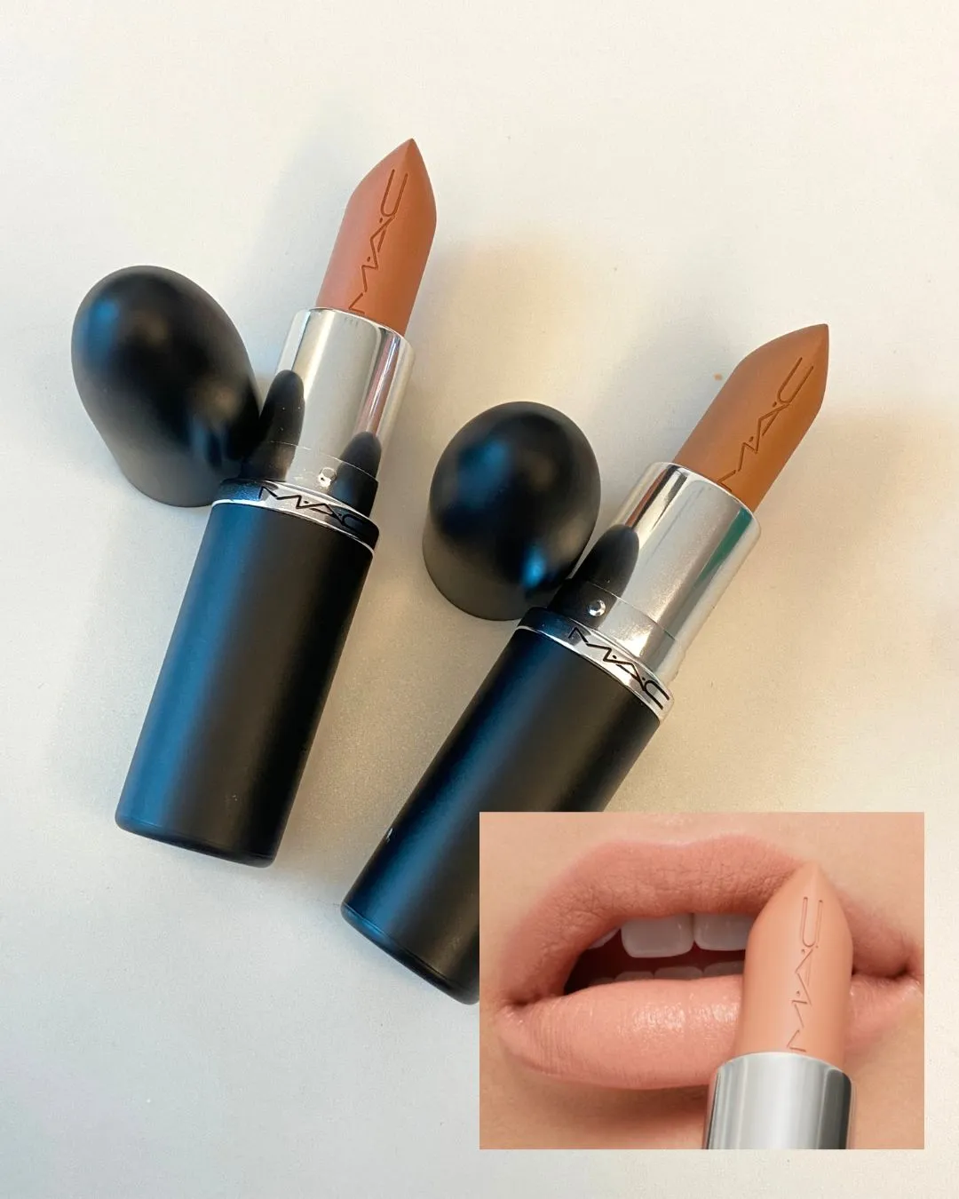 맥 MAC 맥시멀 슬릭 새틴 립스틱, 누드 베이스 메이크업 대표 이미지 (MAC Maximal Sleek Satin Lipstick, nude base main image)