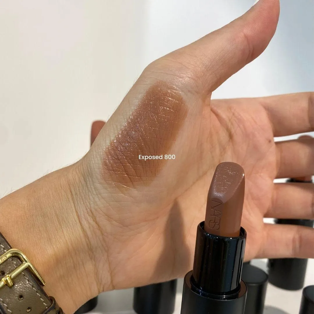 나스 익스플리싯 립스틱 Exposed 800 발색 (NARS Explicit Lipstick Exposed 800 wrist swatch)