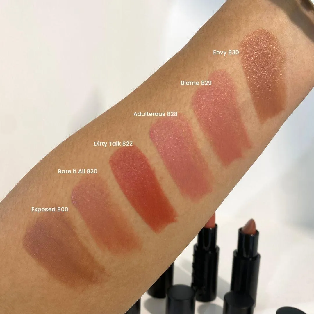 나스 익스플리싯 립스틱 6종 전체 발색 (NARS Explicit Lipstick all shades swatch)