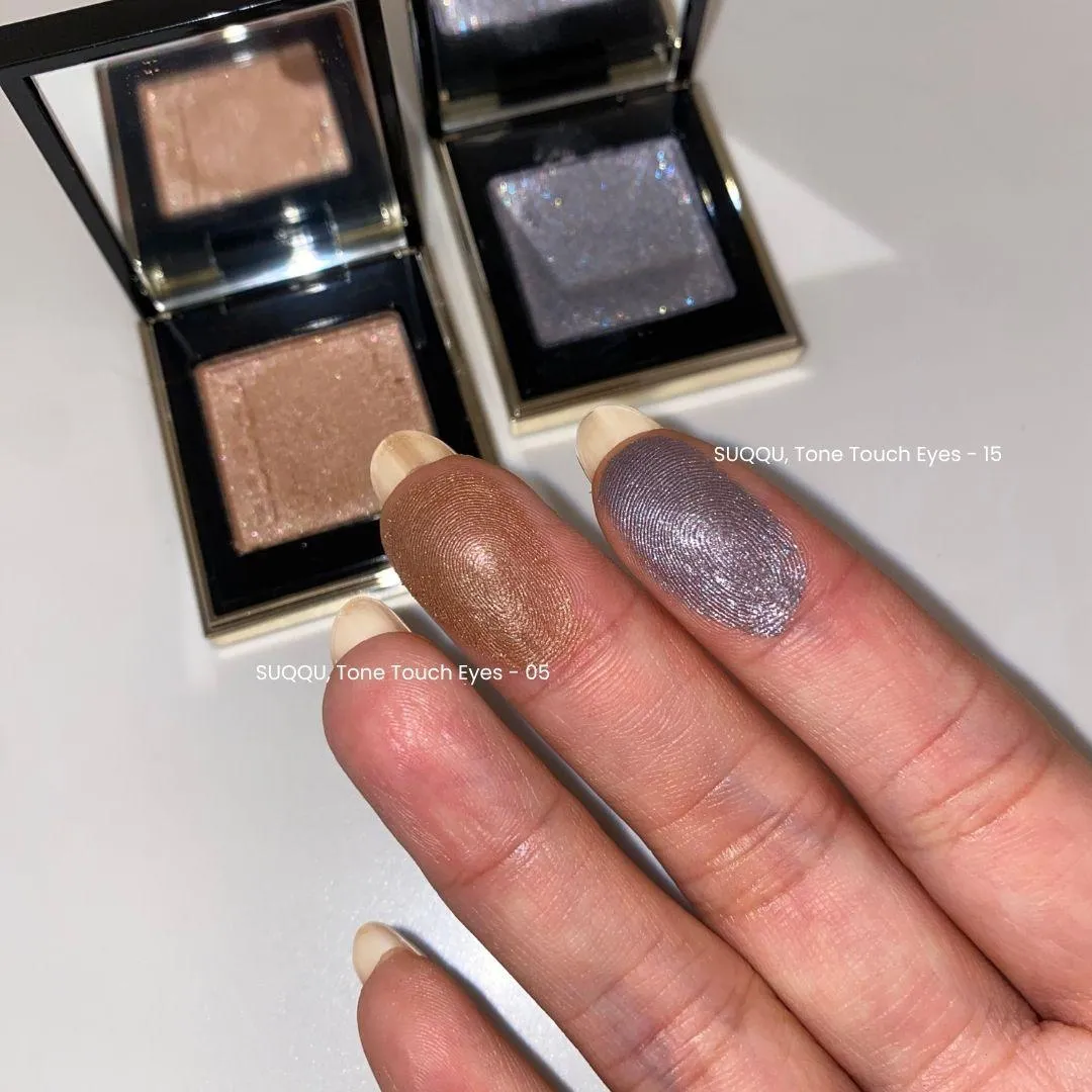 SUQQU 톤 터치 아이즈 05·15 전체 발색 이미지 (SUQQU Tone Touch Eyes 05·15 full swatch)