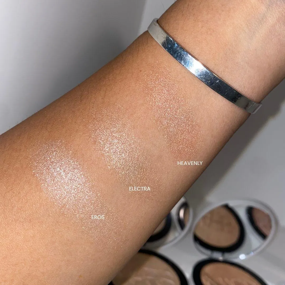 나스(NARS) 라이트 리플렉팅 루미나이징 파우더 EROS ELECTRA HEAVENLY 전체 발색 (NARS Light Reflecting Luminizing Powder full swatch)