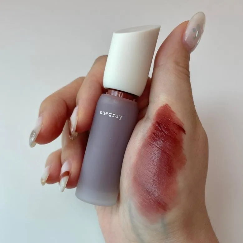 누그레이 데일리 무드 매트 리퀴드 02 브런치 실제 컬러 발색 (Nuegray Daily Mood Matte Liquid 02 Brunch true color swatch)