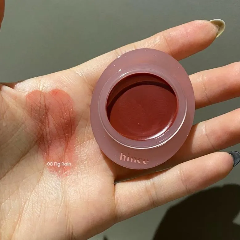 ํ์ค Raw Glow Dewy Ball 08 Fig Rain ์ค๋ฐ์ (Hince Raw Glow Dewy Ball 08 Fig Rain live swatch)