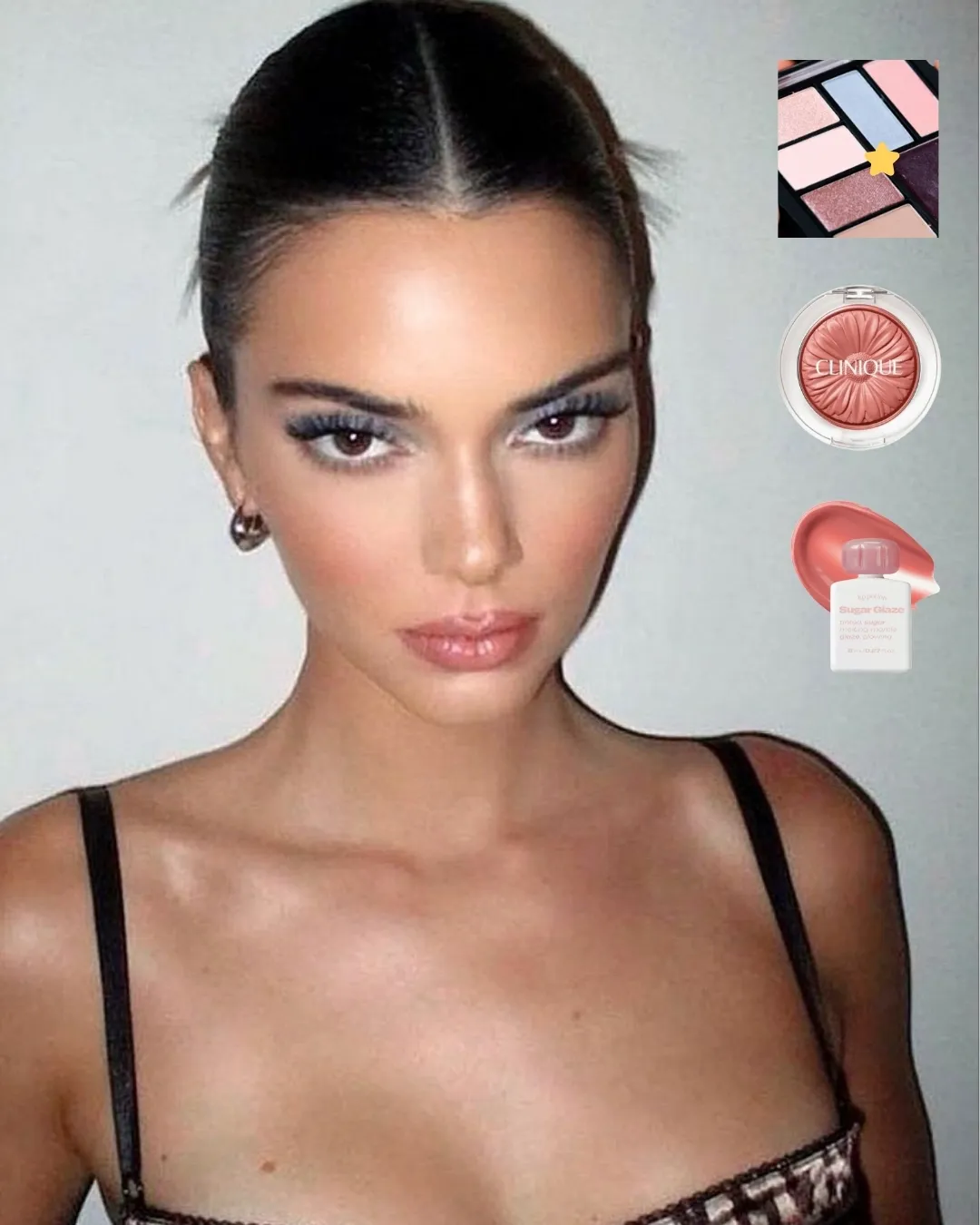 켄달제너 블루코어 메이크업 대표 이미지, 아이시 블루 아이섀도우 룩 (Kendall Jenner bluecore makeup icy blue eyeshadow look thumbnail)