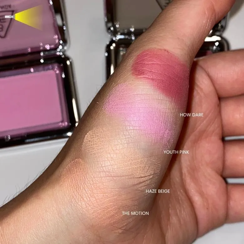 3CE New Take Face Blusher 전 컬러 실제 컬러 & 피부 발색 (3CE New Take Face Blusher all shades true color on-skin)