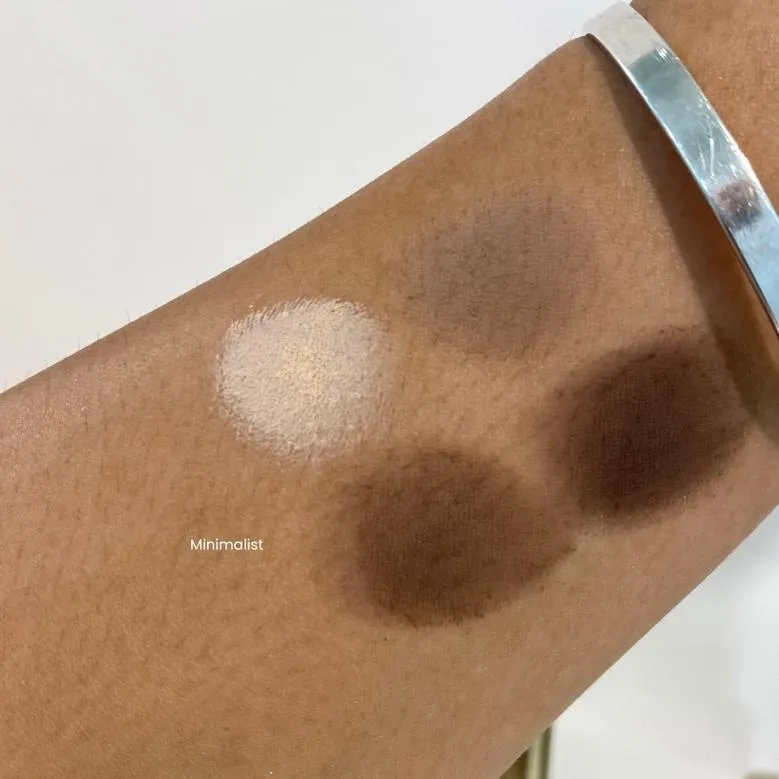 아워글래스 큐레이터 아이섀도우 팔레트, 미니멀리스트 컬러 발색 (HOURGLASS Curator Eyeshadow Palette Minimalist swatch)