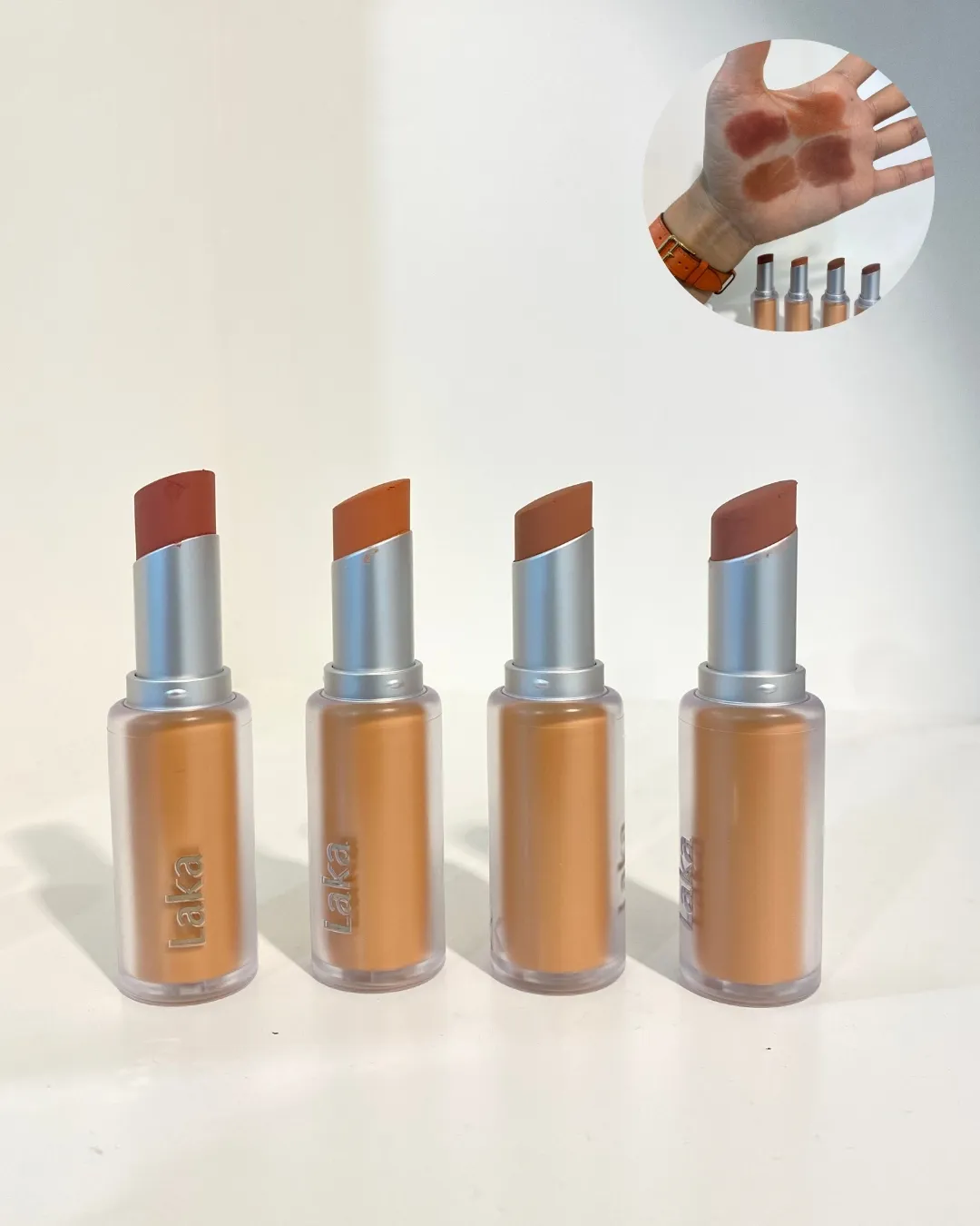 라카 벌키 매트 립스틱 4컬러 대표 이미지 (LAKA Bulky Matte Lipstick four shades main)