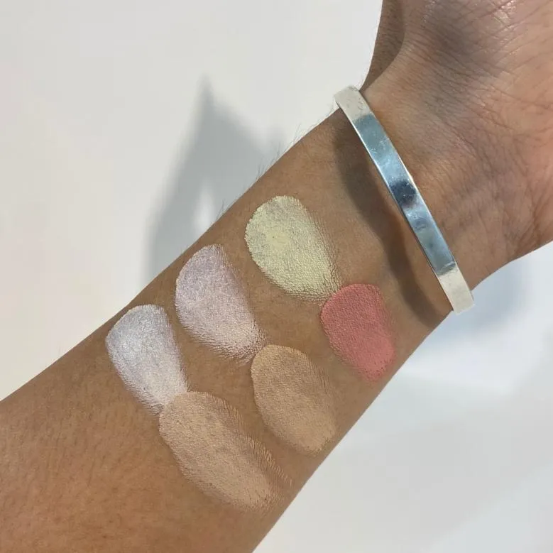 MAKE UP FOR EVER HD 스킨 팔레트 파운데이션 컬러 발색 (MAKE UP FOR EVER HD Skin Palette foundation swatch)