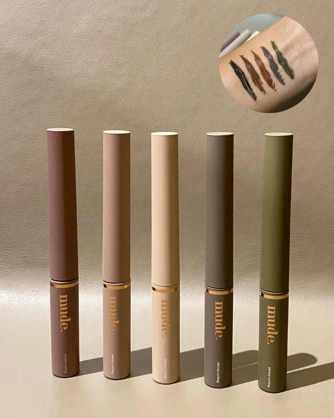 뮤드 인스파이어 스키니 컬링 마스카라 5컬러 리뷰 메인컷 (MUDE Inspire Skinny Curling Mascara main image)