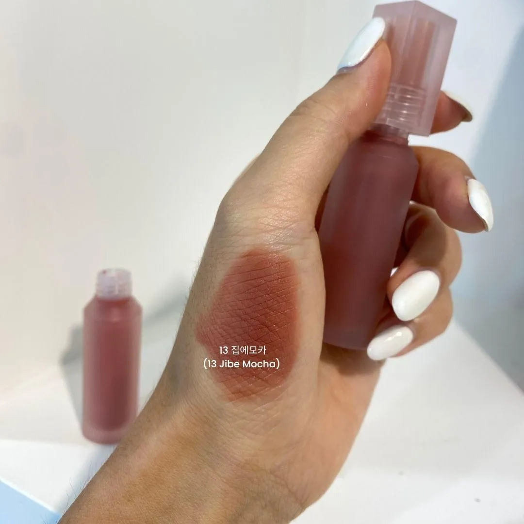 페리페라 오버 블러 틴트 13 집에모카 실물 발색 (PERIPERA Over Blur Tint 13 Jibe Mocha real swatch)