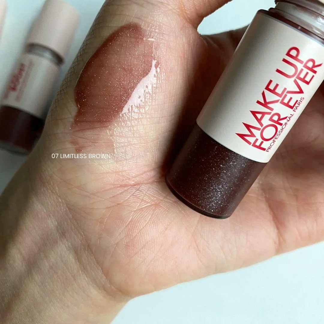 메이크업포에버 슈퍼 부스트 립 글로스 07 리미트리스 브라운 발색 (MAKE UP FOR EVER Super Boost Lip Gloss 07 Limitless Brown swatch)