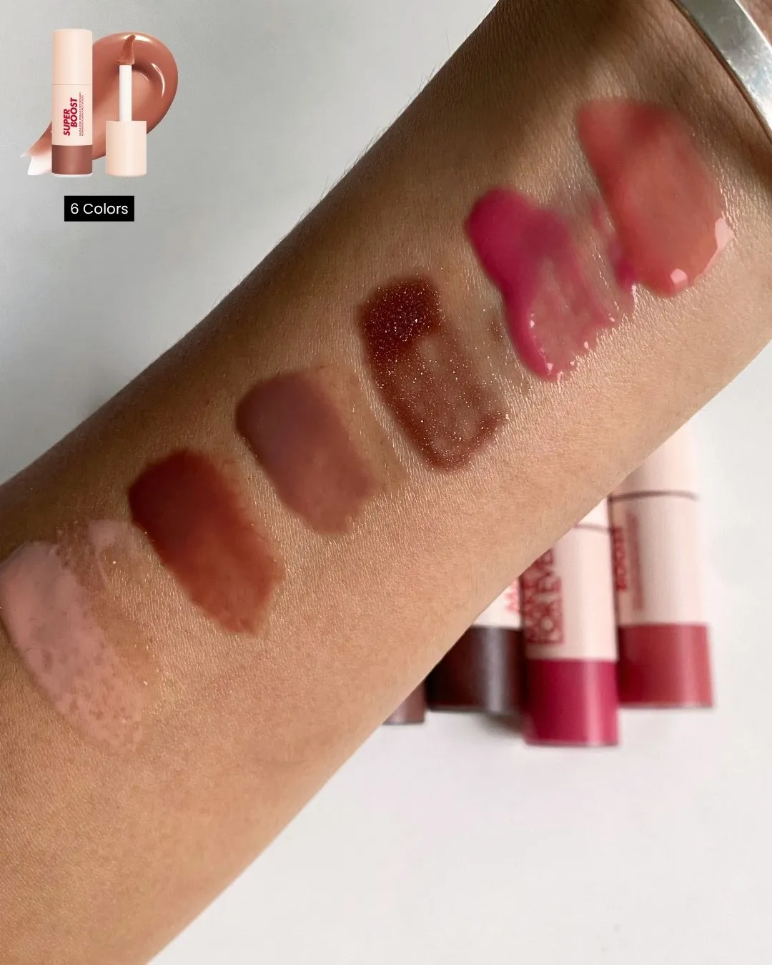 메이크업포에버 슈퍼 부스트 립 글로스 발색 리뷰 메인 컷 (MAKE UP FOR EVER Super Boost Lip Gloss swatch main image)