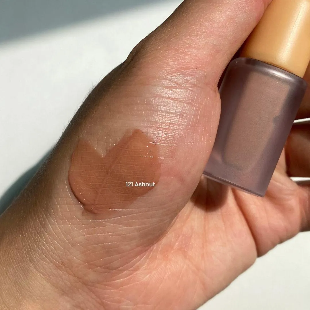 라카 프루티 글램 틴트 미니 121 애쉬넛 발색 (LAKA Fruity Glam Tint Mini 121 Ashnut swatch)