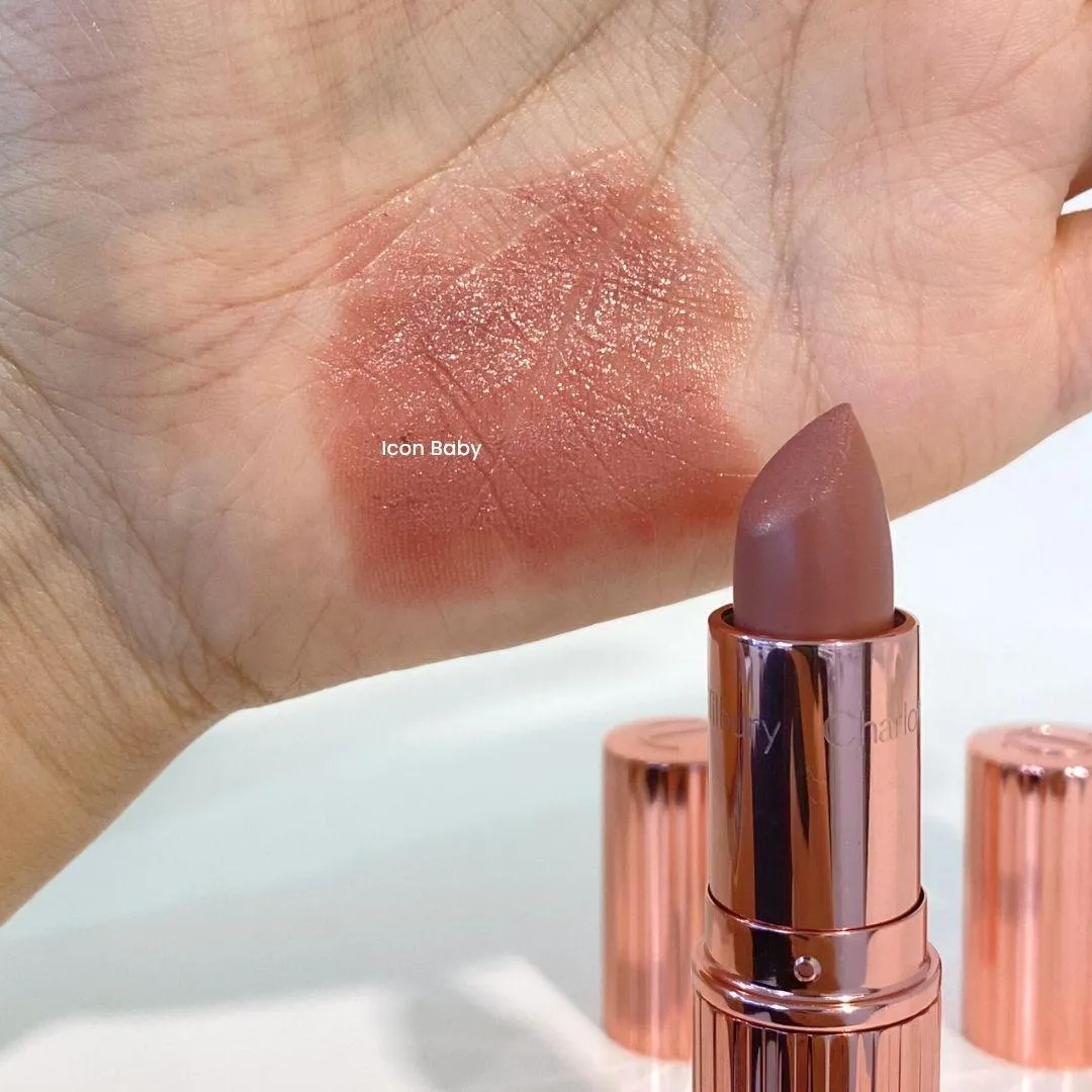 샬롯 틸버리 키싱 립스틱 아이콘 베이비 발색 (Charlotte Tilbury K.I.S.S.I.N.G Lipstick Icon Baby swatch)