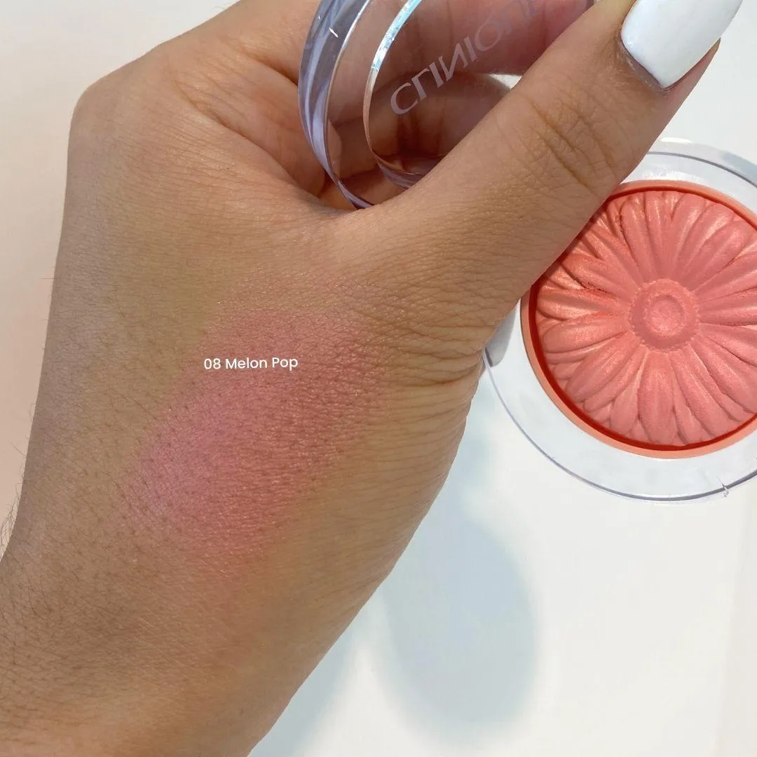 클리니크 치크 팝 블러쉬 08 멜론 팝 실물 발색 (Clinique Cheek Pop Powder Blush 08 Melon Pop real swatch)