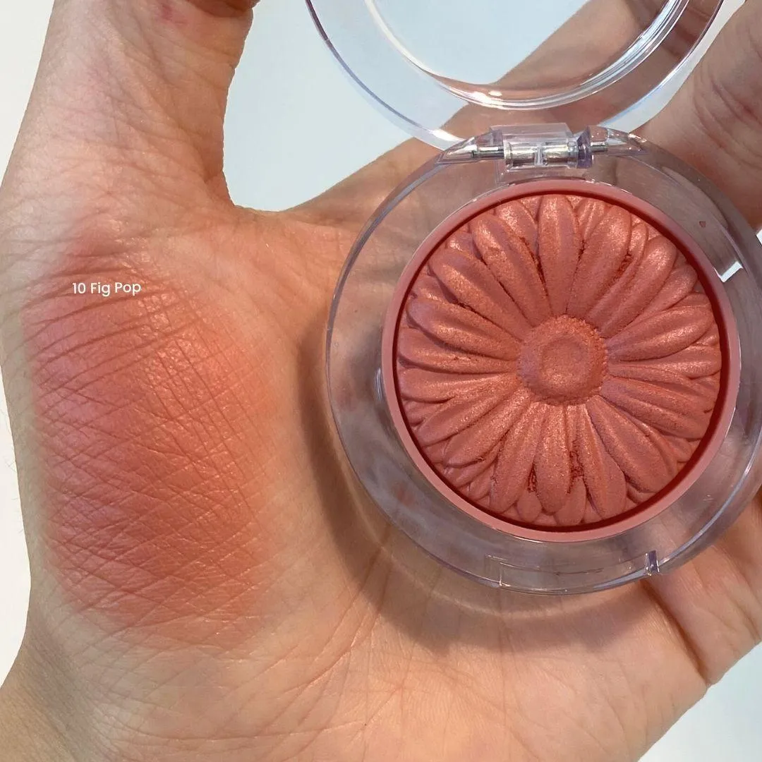 클리니크 치크 팝 블러쉬 10 피그 팝 실물 발색 (Clinique Cheek Pop Powder Blush 10 Fig Pop real swatch)