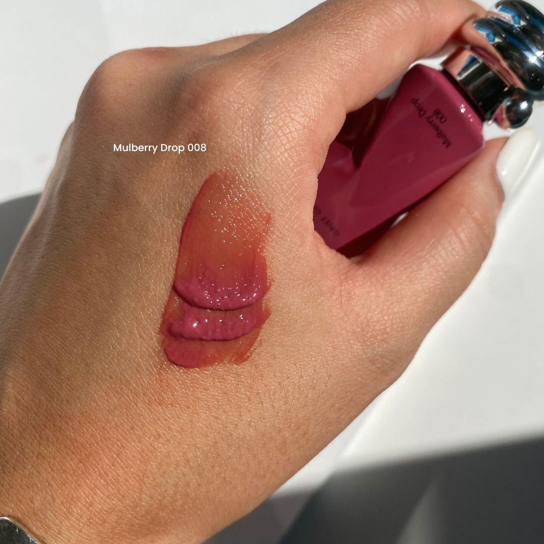 무지개 맨션 오브제 글로시 멀베리 드롭 발색 (MUZIGAE MANSION Objet Glossy 008 Mulberry Drop swatch)