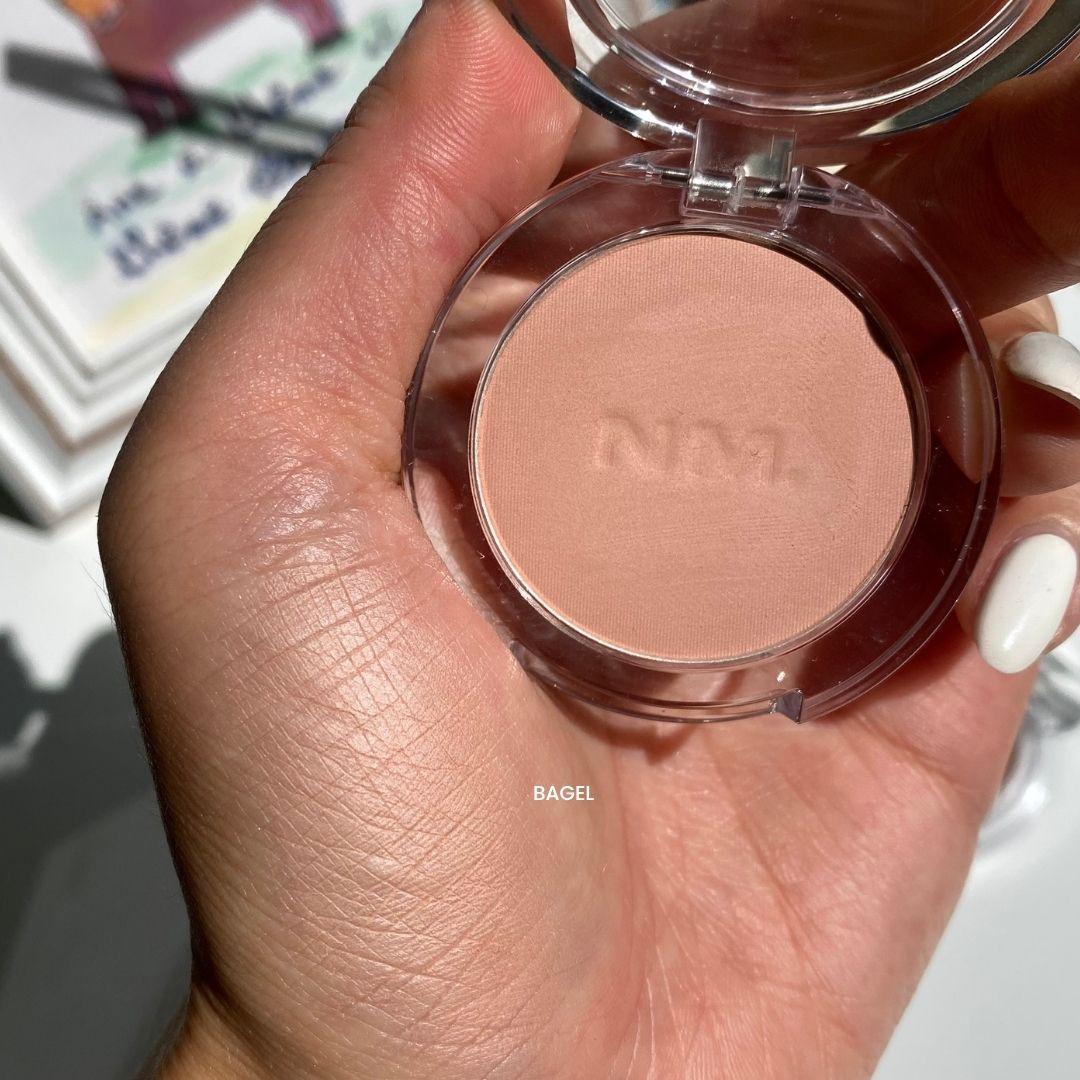 ๋ค์ด๋ฐ ํ๋ฌํผ ํ์ฐ๋ ๋ธ๋ฌ์ฌ ๋ฒ ์ด๊ธ ์ปฌ๋ฌ ์ค๋ฌผ ๋ฐ์ (NAMING Fluffy Powder Blush Bagel real swatch)