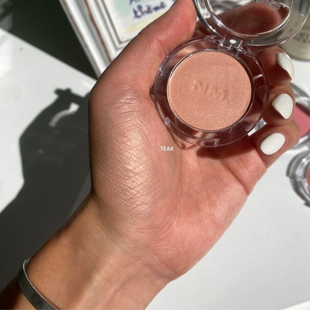 ๋ค์ด๋ฐ ํ๋ฌํผ ํ์ฐ๋ ๋ธ๋ฌ์ฌ ํฐํฌ ์ปฌ๋ฌ ์ค๋ฌผ ๋ฐ์ (NAMING Fluffy Powder Blush Teak real swatch)