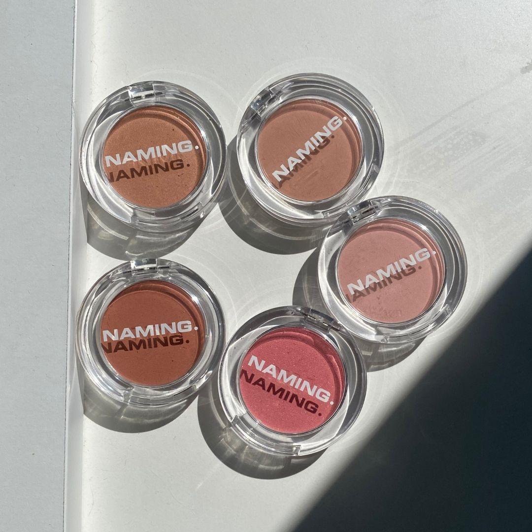 ๋ค์ด๋ฐ ํ๋ฌํผ ํ์ฐ๋ ๋ธ๋ฌ์ฌ 5์ปฌ๋ฌ ์ ํ ์ด๋ฏธ์ง (NAMING Fluffy Powder Blush 5 shades product image)