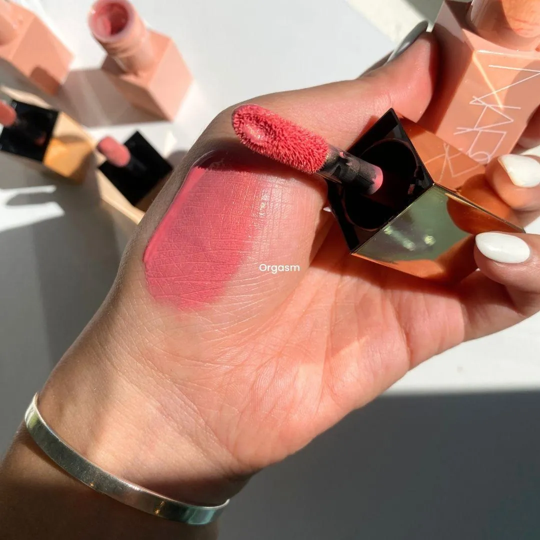 나스 애프터글로우 리퀴드 블러쉬 오르가즘 발색 (NARS Afterglow Liquid Blush Orgasm swatch)