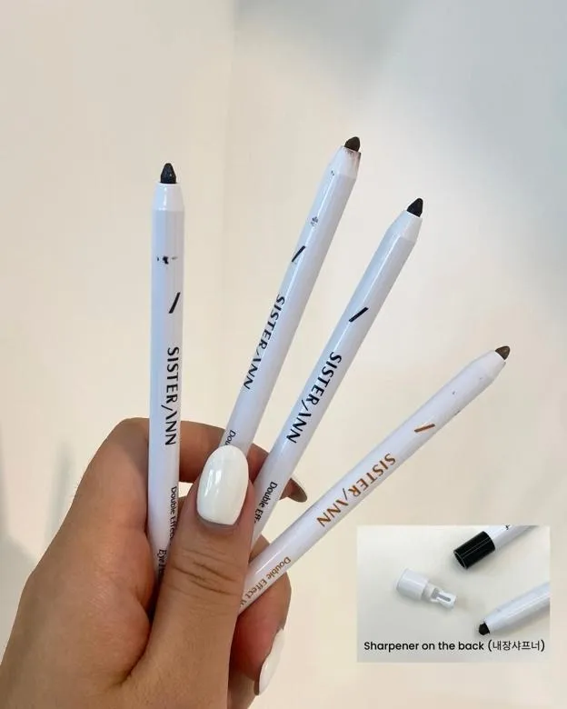 시스터앤 아이펜슬 전체 4컬러 제품컷 (SISTER ANN Double Effect Waterproof Eyepencil all shades product image)