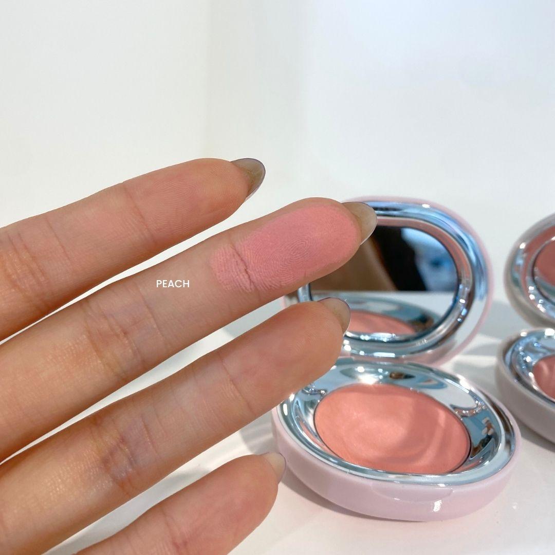 투크 새틴 도화 밤 피치 발색 (TOOQ Satin Dohwa Balm PEACH swatch)