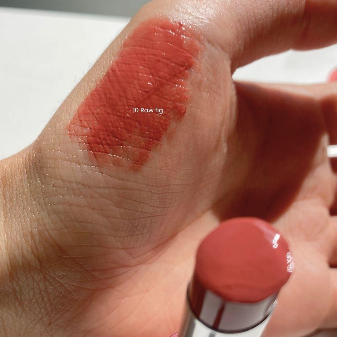 어뮤즈 퐁듀 밤 10 Raw Fig 실제 컬러 (AMUSE Fondue Balm 10 Raw Fig actual color)
