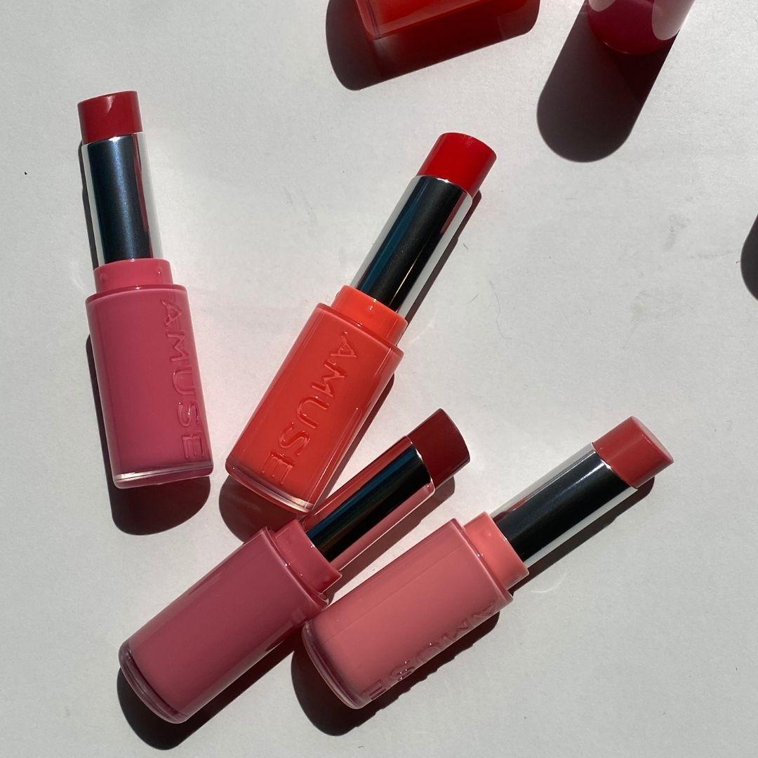 어뮤즈 퐁듀 밤 5컬러 전체 제품 이미지 (AMUSE Fondue Balm all colors product image)