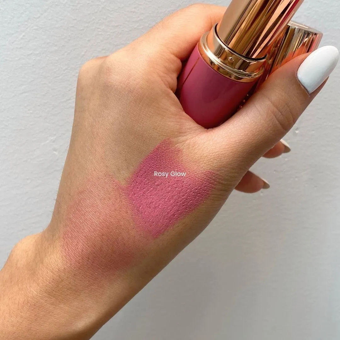 샬롯 틸버리 언리얼 블러쉬 Rosy Glow 발색 (CHARLOTTE TILBURY Unreal Blush Rosy Glow swatch)