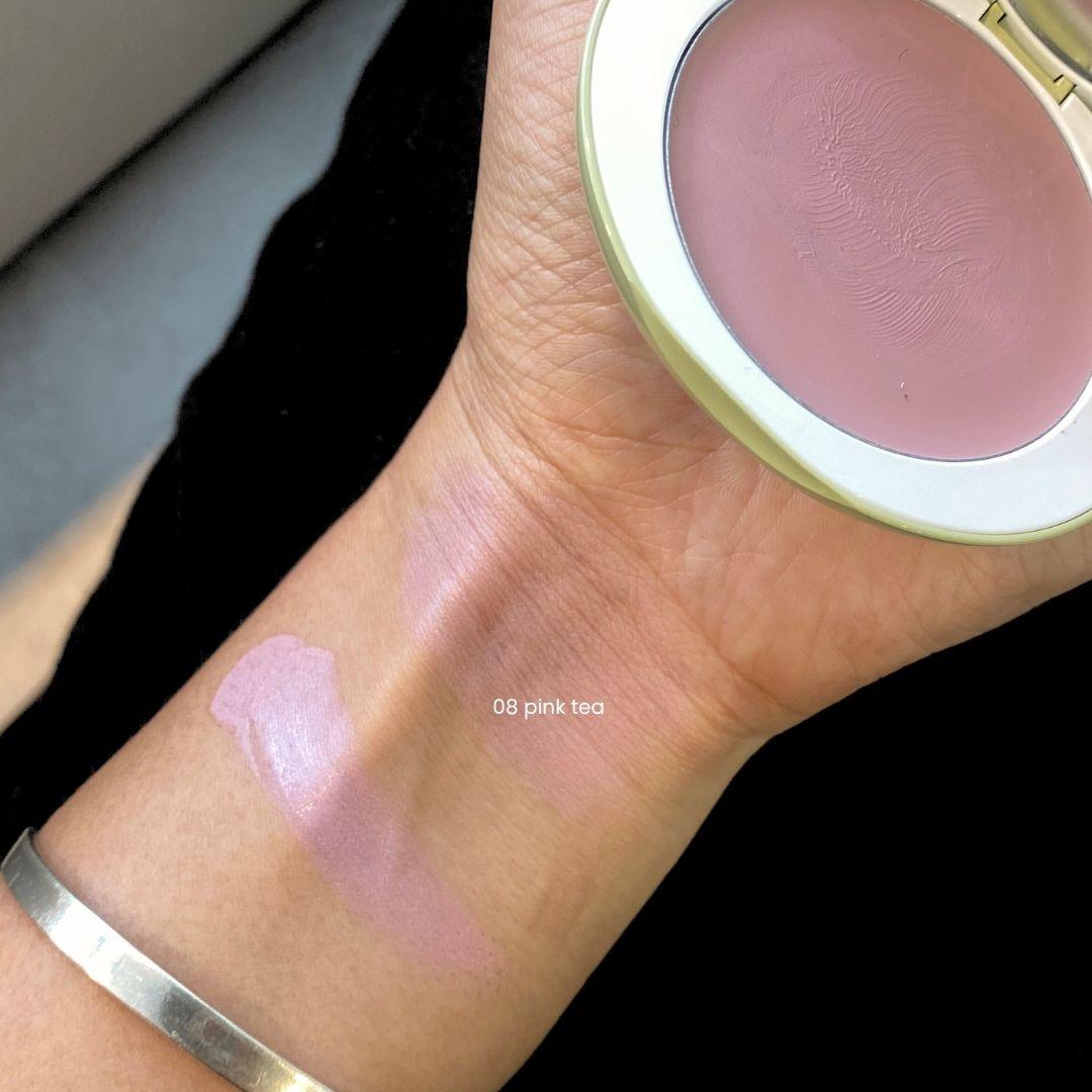 프레시안 에그라이크 크림 블러셔 08 핑크 티 발색 (FRESHIAN Egg-like Cream Blush 08 Pink Tea swatch)