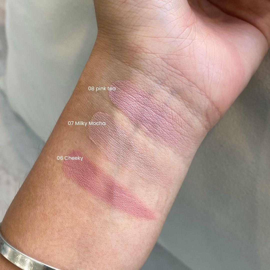 프레시안 에그라이크 크림 블러셔 3컬러 전체 발색 (FRESHIAN Egg-like Cream Blush all color swatches)